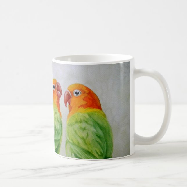Café Taza de los Lovebirds (Derecha)