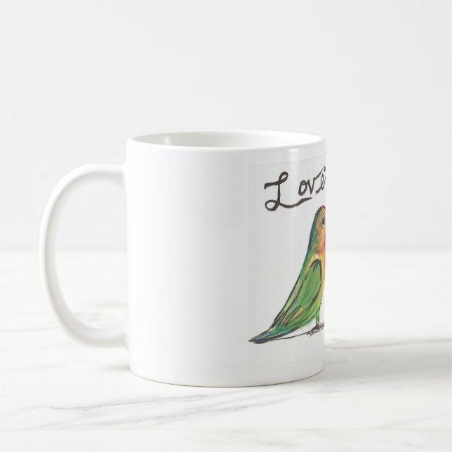 Café Taza de los Lovebirds de Kissy (Izquierda)