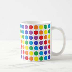 Café Taza de los lunares del arco iris