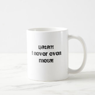 Café Taza de los meta datos