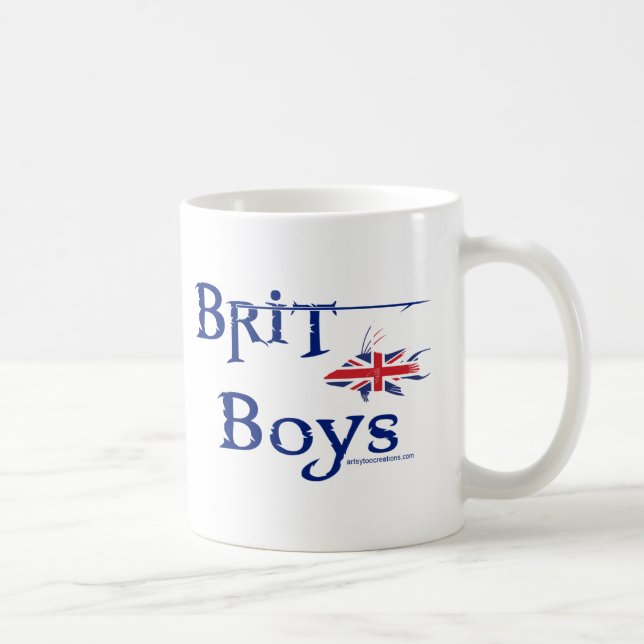 Café Taza de los muchachos del británico (Derecha)
