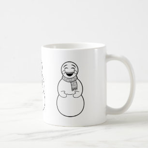Café Taza de los muñecos de nieve de la emoji