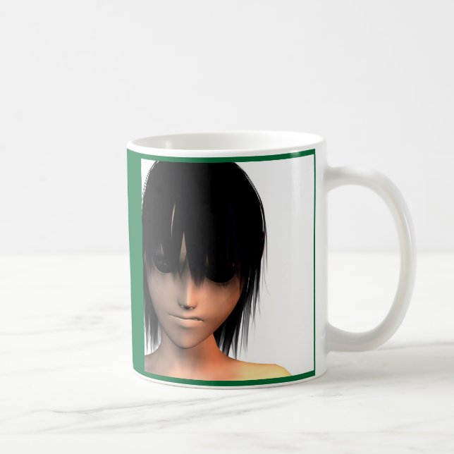 Café Taza de los ojos morados (Derecha)