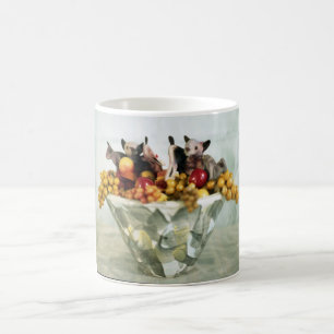 Café Taza de los palos de fruta