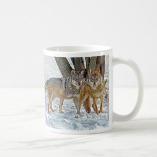 Café Taza de los pares del lobo