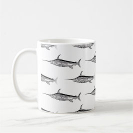 Café Taza de los peces espadas