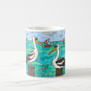 Café Taza de los pelícanos