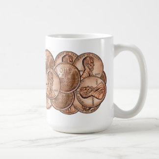 CAFÉ TAZA DE LOS PENIQUES DE LA MONEDA