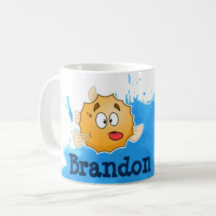 Café Taza de los pescados del fumador