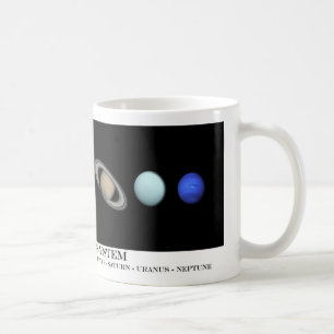 Café Taza de los planetas de la Sistema Solar