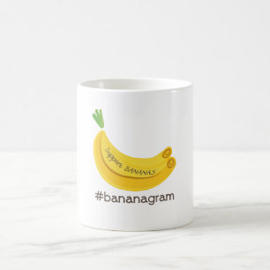 Café Taza de los PLÁTANOS de la ayuda del #bananagram