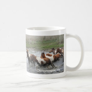 Café Taza de los potros de Chincoteague