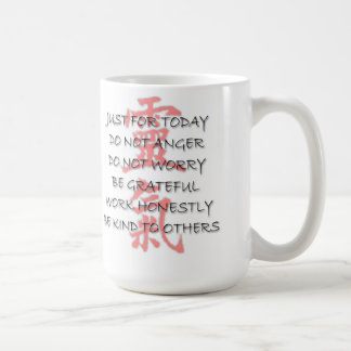 Café taza de los preceptos del reiki