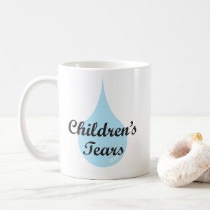 Café Taza de los rasgones de los niños