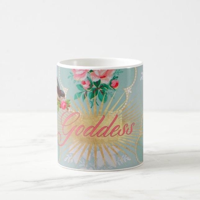 Café Taza de los rosas del rosa del papel pintado del (Centro)