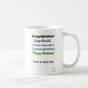 Café Taza de los saludos de las estaciones