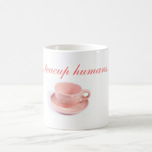 Café taza de los seres humanos de la taza de té