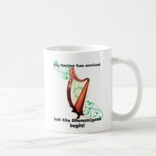 Café Taza de los Shenanigans de la arpa