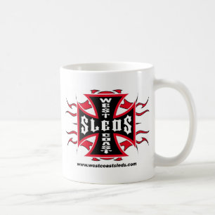 CAFÉ TAZA DE LOS TRINEOS DE LA COSTA OESTE