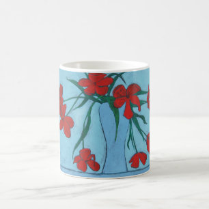 Café Taza de los tulipanes que se marchita