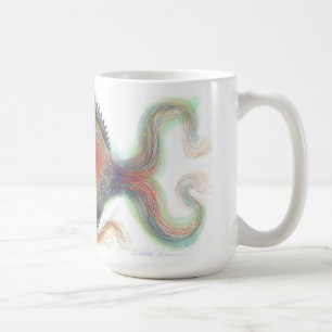 Café Taza de lujo de los pescados de la fantasía