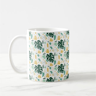 Café Taza de Luz de Planta Monstera