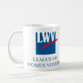 Café Taza de LWV (logotipo que hace frente hacia fuera)