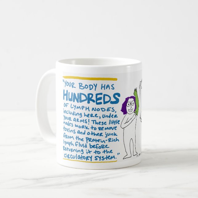 Café Taza de Lymphsplaining - lección de la fisiología (Anverso izquierdo)