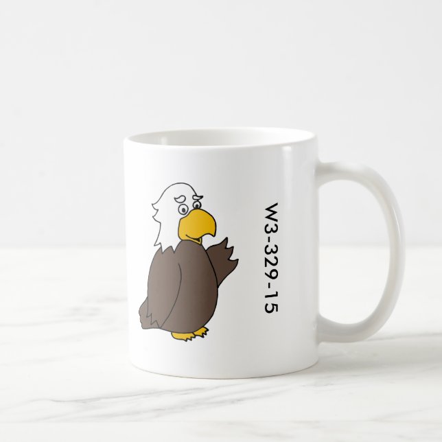 Café Taza de madera de Eagle de la insignia (Derecha)