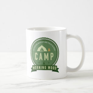 Café Taza de MADERA de la MAÑANA del CAMPO