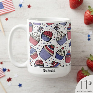 Café Taza de magdalena del 4 de julio