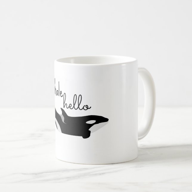 Café Taza de Makaio de la ballena hola (Anverso derecho)