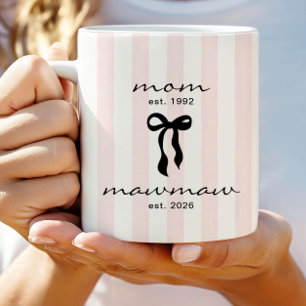 Café Taza de Mamá a Mawmaw con Lazo