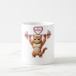 Café Taza de mamá gata de gimnasio: regalo divertido pa