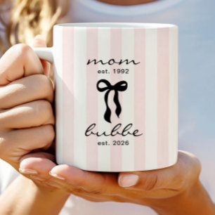 Café Taza de Mamá para Bubbe Est con Lazo