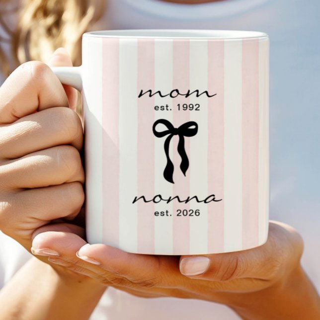 Café Taza de Mamá para Nonna Est con Lazo (Subido por el creador)