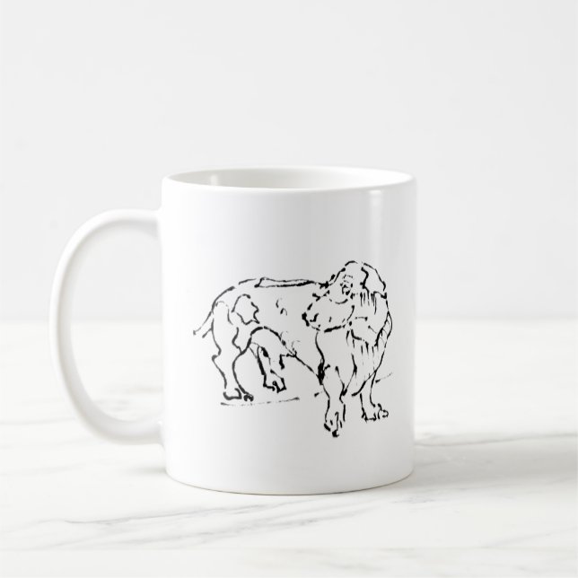 Café Taza de Mamá Perro Dachshund – Perro Personalizado (Izquierda)