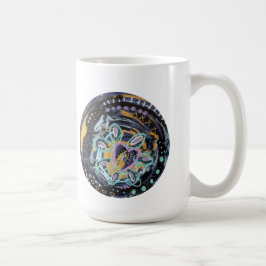 Café Taza de mantra de conocimiento interior con portal