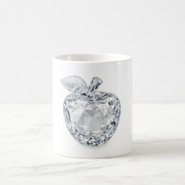 Café Taza de manzana de cristal facetado