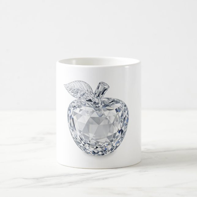 Café Taza de manzana de cristal facetado (Centro)