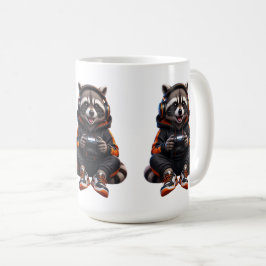 Café Taza de mapache de gimnasio en modo bestia – diver