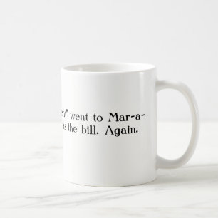 Café Taza de Marcha-uno-Lago del triunfo