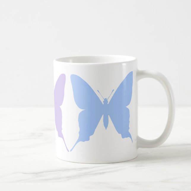 Café Taza de Mariposas Bonitas (Derecha)