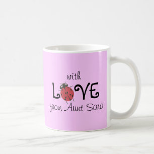 Café Taza de mariquita del amor 