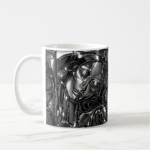 Café Taza de mármol de medianoche