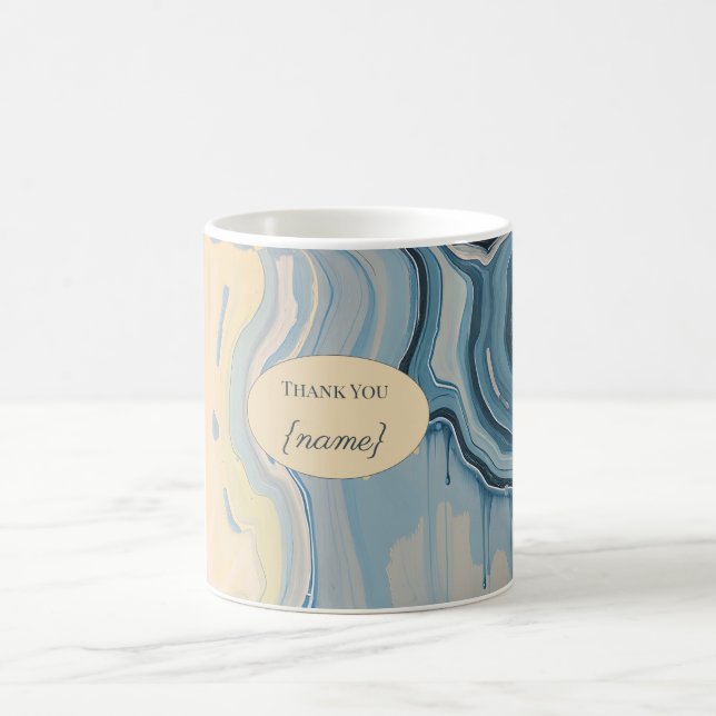 Café Taza de mármol personalizada Gracias Maestro (Centro)