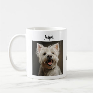 Café Taza de mascota personalizada con tu foto y nombre