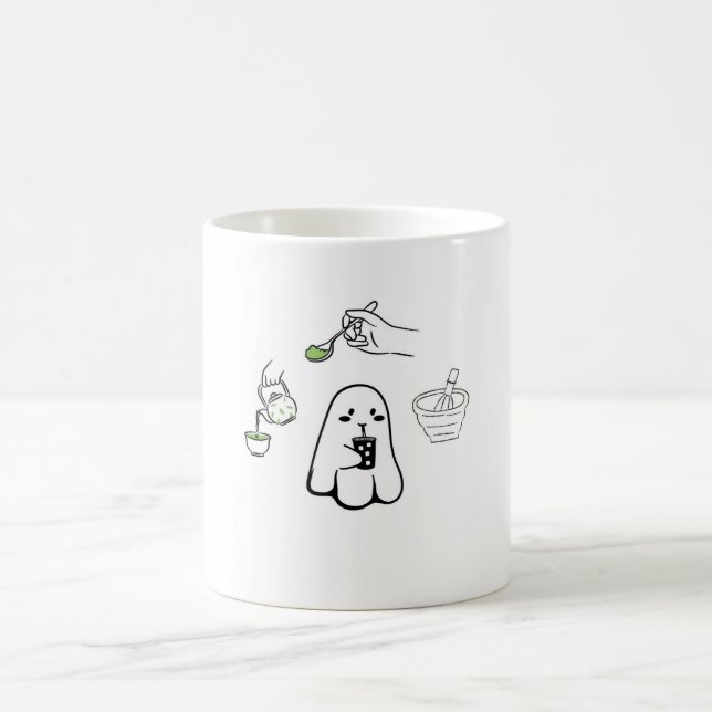 Café Taza de Matcha Adorable (Centro)
