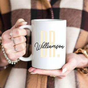 Café Taza de médico personalizada, regalos de graduació