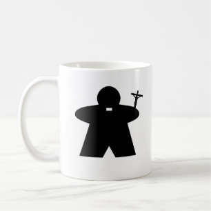 Café Taza de Meeple del sacerdote y de la monja